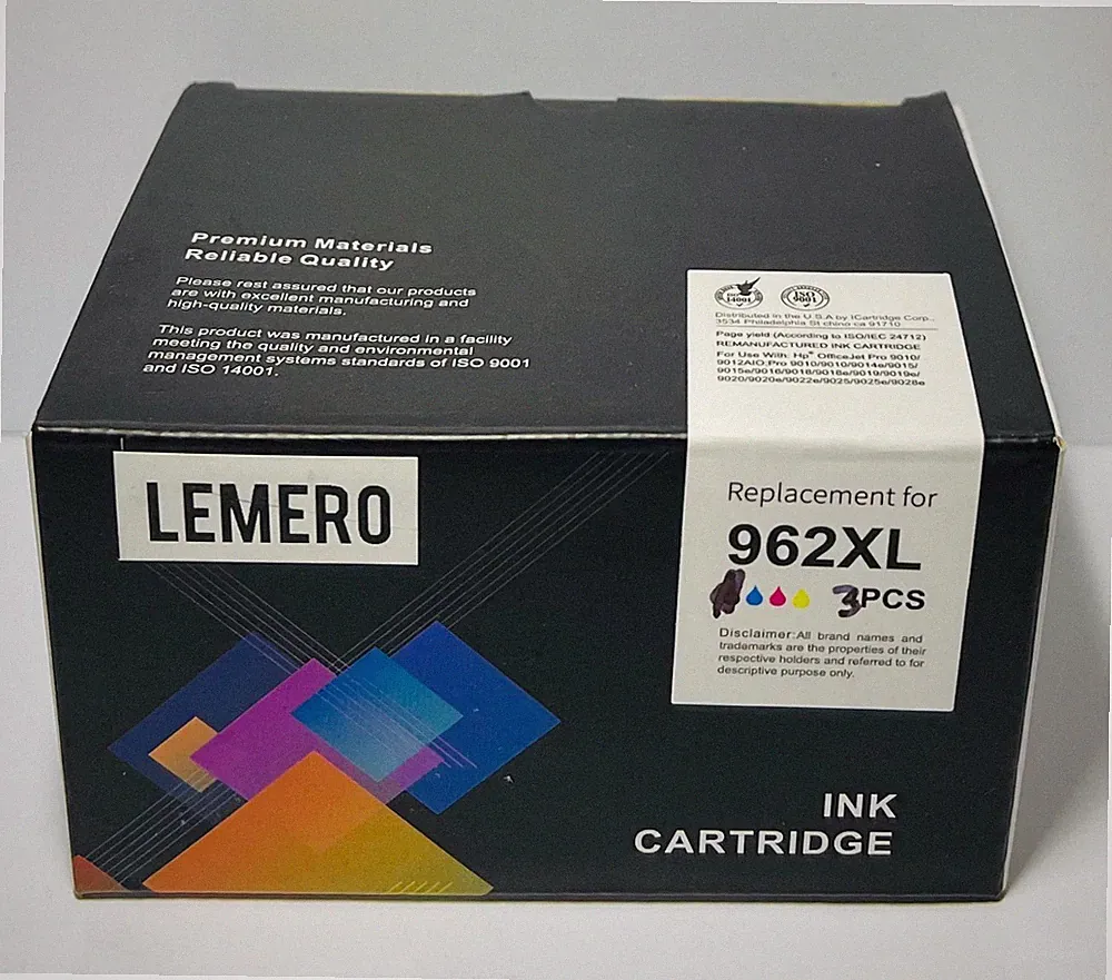 962xl 3 Pack Replacement Lemero Magenta Yellow Cyan