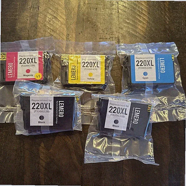 Epson 220XL Ink - 1 BLK, 1 MAG, 1 YEL & 1CYAN