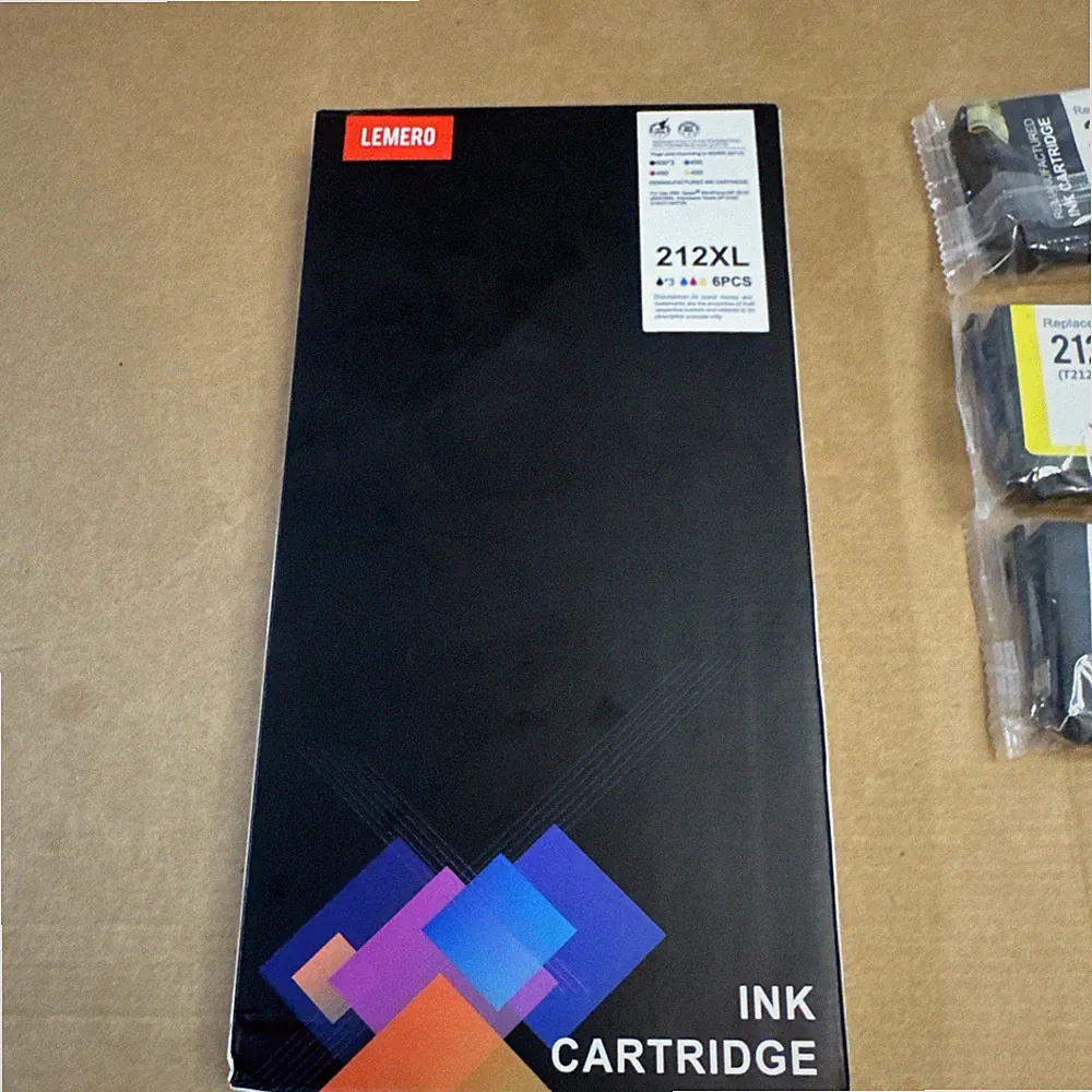 LEMERO 212XL INK CARTRIDGES 6 PACK FOR EPSON PRINTERS - 5 Sealed 1 Damge New