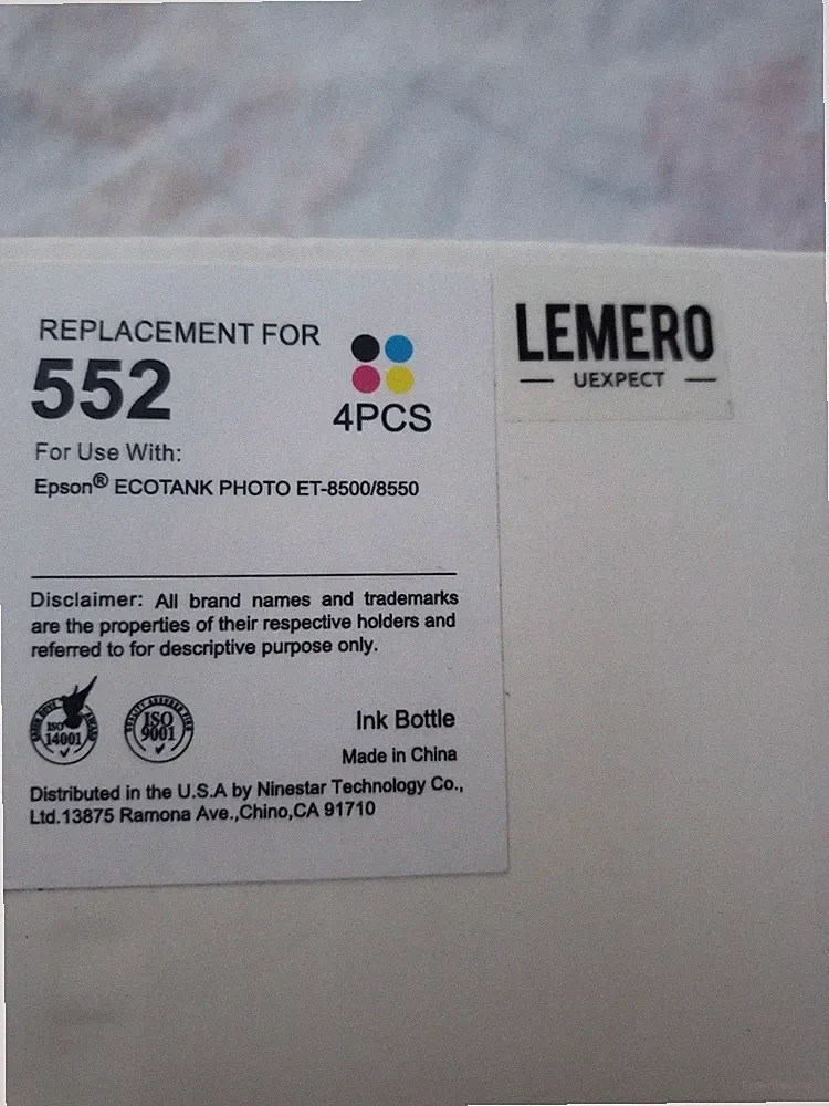 Lemero Replacement 552 (4) Ink Bottles